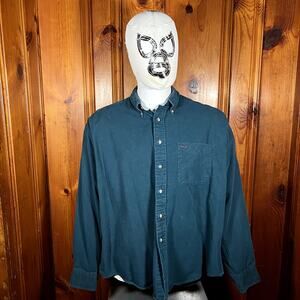 Stanley Blacker XL Vintage 90s Casual Teal Button Up Shirt